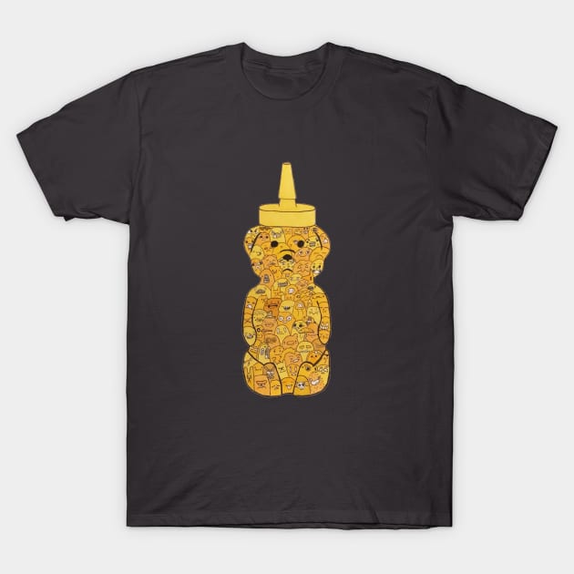 Honey Bear T-Shirt by b_taco_designs